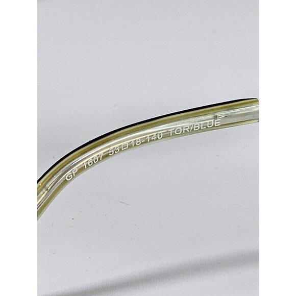 GIANNI PO WOMEN'S EYEGLASSES GP1607 53/18 140 TORTOISE/BLUE NEW DEMO - Picture 9 of 16